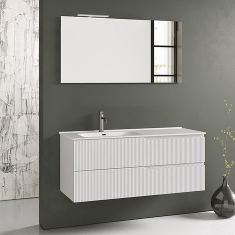 Composizione vasca SX 4 pezzi ZIP bianco opaco (1/5)
