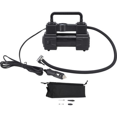 Reifenfüller, robuste Zweizylinder-Luftkompressorpumpe mit LED-Arbeitsleuchte für LKW, 12 V 120 PSI (1/5)