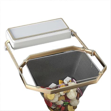 Veneer évier filtre folding corner évier filtre avec mesh bag efficient cuisine waste collector blanc (1/5)