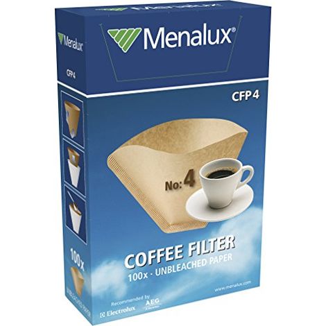 Menalux CFP4 100x filtri carta N.4 macchina caffè americano universali eco (1/3)