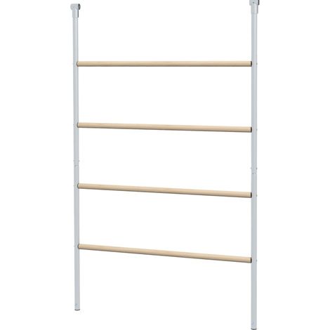 Escalera perchero para gallinas 4 barras de madera y acero galvanizado 4-6 aves (1/5)