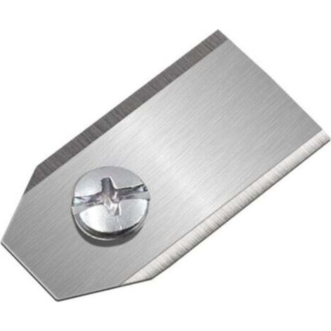 (35 x 18 x 0.45mm,Argent), 1pcs Lame de Tondeuse Robot, Lame de Rechange Universelle pour Tondeuse Automatique, Accessoires de Désherbage pour Tondeu (1/4)