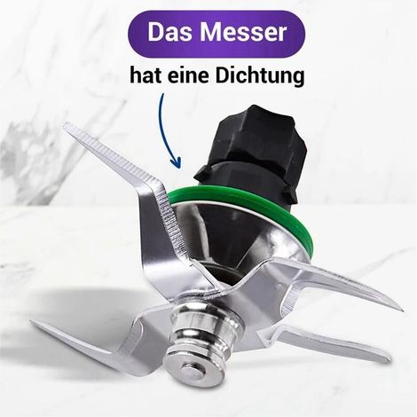 [NIEMALS VERWENDET]  Ersatzmesser mit Dichtung für Vorwerk Thermomix TM31 Küchenmaschine