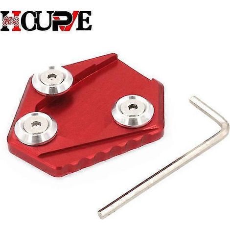CNC-gefräste Aluminium-Seitenständer-Verlängerungsplatte für Honda Grom MSX125 (2014–2015) – Rot