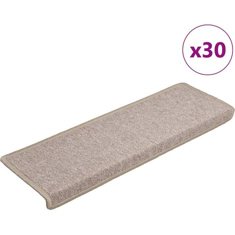 Stufenmatten 30 Stk. 65x21x4 cm Taupe Rechteckiger Rand