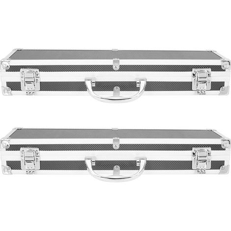 2X BoîTe à Outils en Alliage D'Aluminium Accessoires BoîTe de Rangement Valise en Aluminium Pratique (1/5)