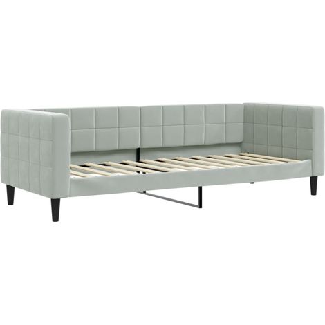 Maison Exclusive - Letto da Giorno Grigio Chiaro 80x200 cm in Velluto (1/5)