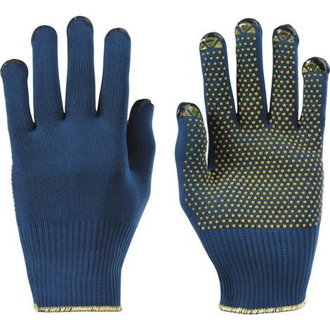Guanti PolyTRIX BN 914 taglia 11 blu/giallo EN 388 PSA II 10 PA HONEYWELL (Per 10)