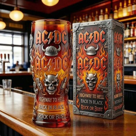 Verre à whisky 425 ml avec design de bouteille et drapeau, (1/5)