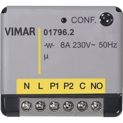 VIMAR - 01796.2 Multifunktions-EnOcean-Stellantrieb 1 Relais