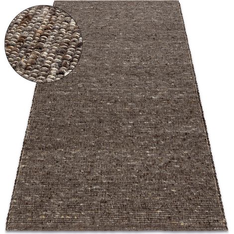 NEPAL 2100 tabac braun Teppich – Wolle, doppelseitig, natur brown 160x220 cm