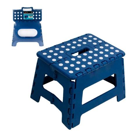 Tabouret pliant en plastique bleu Lauxa Home 33 x 26,5 x 27 cm (1/5)