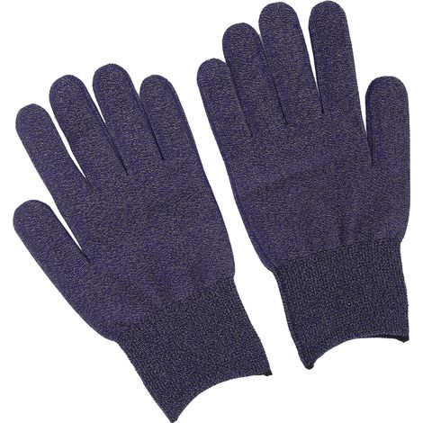 Gants de travail professionnels conducteurs en fibre d'argent, antistatiques, accessoires de protection (bleu foncé) (1/5)