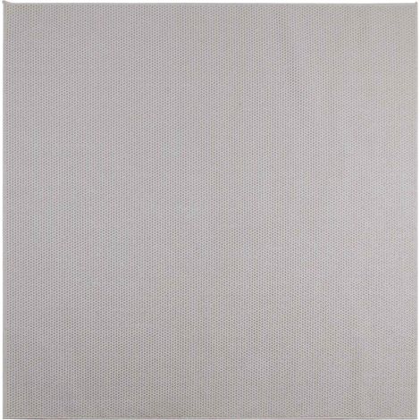 Alfombras de área Cuadrado LUGO Crema 120 x 120 cm Poliéster vidaXL
