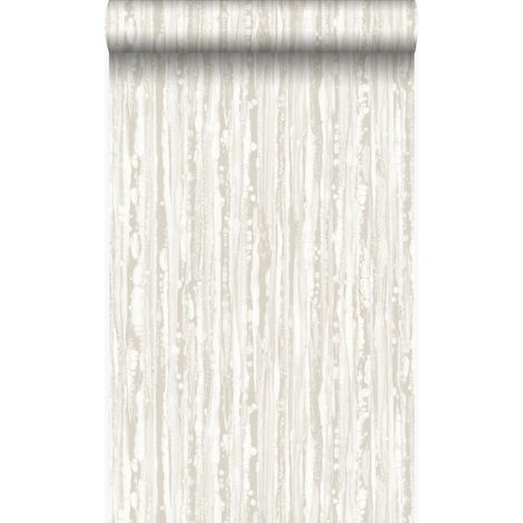papier peint à rayures blanc cassé - Origin Wallcoverings (1/5)