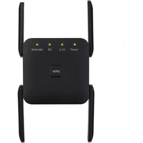 Répéteur Wi-Fi sans fil, amplificateur Wi-Fi, prise de courant intégrée, 1200 Mbit/s (1/5)