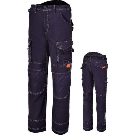 PANTALONI DA LAVORO MULTITASCHE BLU BETA 7816BL     M (1/2)