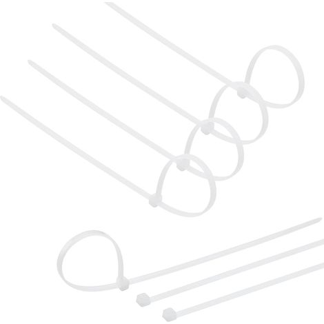 500 Colliers de serrage, Nylon PA66, Résistant aux UV, 100-250mm, Pour maison, bureau, jardin (1/5)