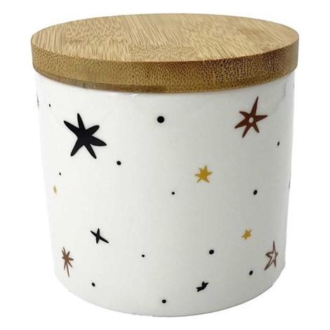 MA MAISON STARRY NIGHT BARATTOLO NATALIZIO CON TAPPO E STELLE 10X10 CM