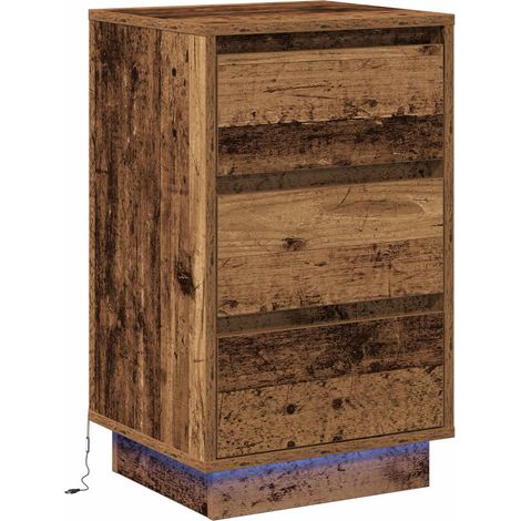 Maison Exclusive - Armadio da Notte con cassetto Legno vecchio 39 x 34,5 x 65 cm