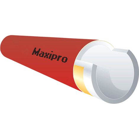 Tube PER nu BAO rouge 16x1,5mm – 240ml – Souplesse pour planchers hydrauliques – Barrière anti-oxygène