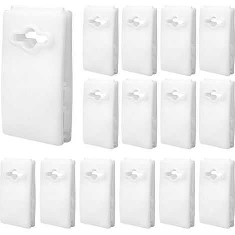 15 pièces Clips Fixation pour Enrouleur de Bâche Solaire, 7,1 x 4,4cm Clips pour Bâche Piscine Pinces de Fixation Solaire Universel Piscines Hors Sol et Enterrées Accessoires (1/5)