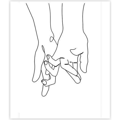 Lignes abstraites Femmes toile peinture au pistolet noyau baiser amoureux noir et blanc peinture décorative minimaliste pour salon (1/5)