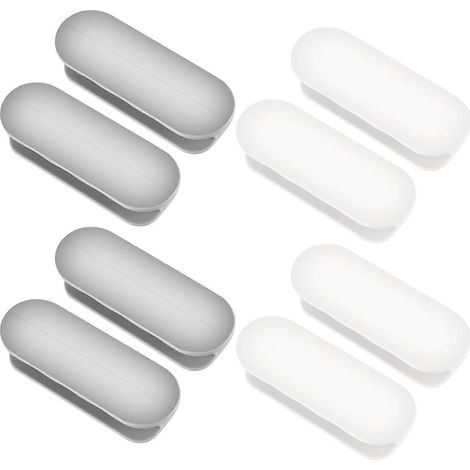 Poignée de porte coulissante autocollante (lot de 8), poignée de fenêtre, bouton de porte en plastique, poignée pour porte, ameublement (1/4)