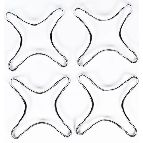 4 Pièces Universel Fonte Anneau à Gaz, Support Universel pour Cuisinière, Wok Support Stand pour Gaz Table de Cuisson, pour Les Cuisines, Les Machines À Café, Les Fours, Poêles À Gaz (1/5)