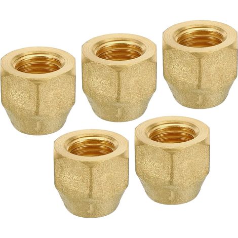 Brass Flare Plug 1/4" Flare Female Pack Of 5 (1/5)