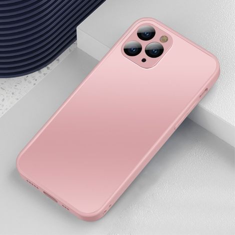 Funda mate para iPhone 11 Pro Max, rosa (1/3)