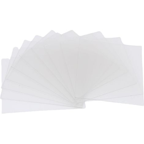 20pcs Casque De Soudage Clair Couverture Lentille Kit De Remplacement pour 3350 Série Comprend KP2898-1 et KP3044-1 Lentilles avec PVC Matériel À L'intérieur Extérieur (1/5)