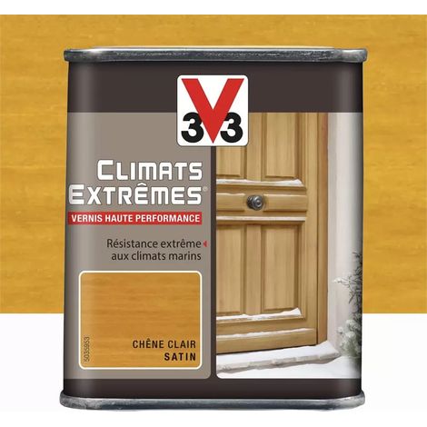 Vernis bois V33 Climats Extrêmes Chêne clair satin 0,25 L (1/2)
