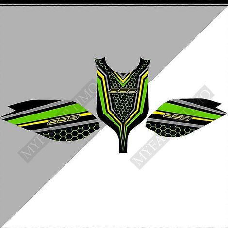 Kit de protection de réservoir, autocollants et emblème pour les genoux, logo et protection de carénage pour Kawasaki Ninja 650 (modèles 2018, 2019, 2020 et 2021) - 65015 (1/5)