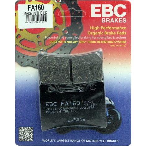 Pastillas de freno EBC FA160 (1/2)