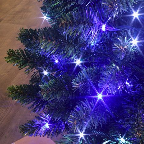 Guirlande lumineuse de Noël LED blanc pur et bleu 8 m 128 LED (1/3)