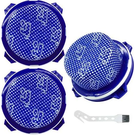 Lot de 3 filtres lavables pour aspirateurs Jet 70, 70+, 75, 75+, 90, 60 et VS9000RL (1/4)