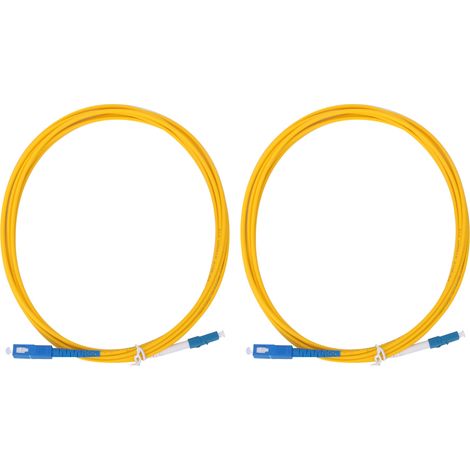 Câble de raccordement à fibre LC/UPC vers SC/UPC, câble à gaine en PVC durable et facile à installer, résistant à la traction, stable pour le réseau d'accès optique