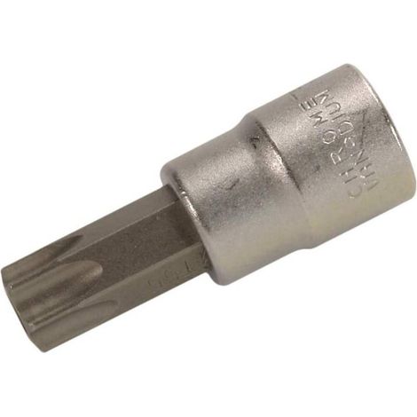 Douille à Embouts 10 mm (3/8) Profil T Torx - Perçage T55 - Précision et Robustesse, Acier, Cliquet 3/8 - D-Work