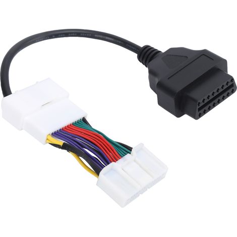 Adaptateur Connecteur OBD2 pour Tesla 12-24V, Outil de Diagnostic Auto ABS Portable, Convertisseur de Prise de Voiture, Remplacement Compatible (1/5)