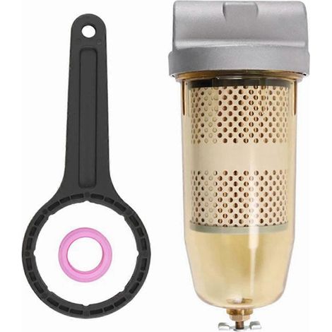 Réservoir de carburant complet avec clé pour filtre séparateur carburant-eau -- (1/5)
