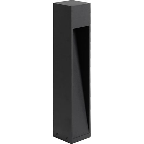 Borne d'Extérieur Moderne Lampe de Chemin 50 cm Aluminium LED Noir Sabino (1/5)
