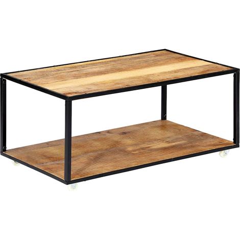 Mesa de centro de madera maciza reciclada 90x50x40 cm vidaXL (1/5)