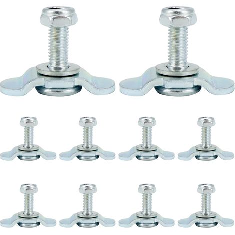 Pack de 10 raccords à vis pour Rail d'arrimage Rail Compagnie aérienne - Embout M8x20 500daN - adapté pour diamètre de Trou 20mm (1/5)