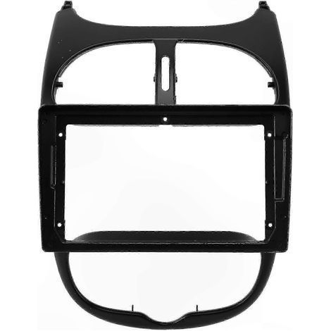 Panneau de garniture de tableau de bord pour autoradio 2DIN 9 pouces, compatible avec les modèles 206 (2004-2008) et système de navigation. (1/5)