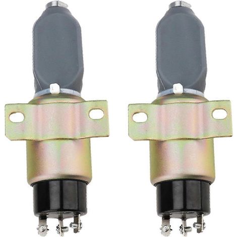 2X 3864274 1751-24E Électrovanne d'arrêt SA-3766T 24V, Cummins (1/5)