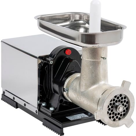 Hachoir à viande professionnel 1200W – Moteur à induction – Production 100-160 kg/h – Grille Ø 10 mm incluse – Reber