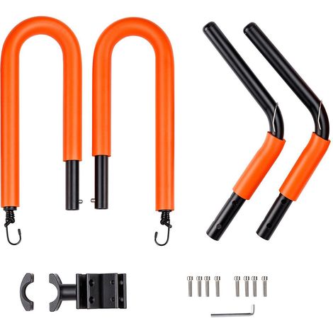 Bicycle Surfboard Racks Bike Surfboard Hanger Compatible with Shortboards Longboards Paddleboards-Orange (1/5)