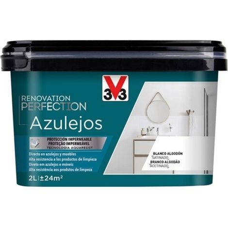 PINTURA RENOVACION BAÑOS RENO PERFECTION AZULEJOS 750 ML BLANCO ALGODÓN - 119633 (1/2)