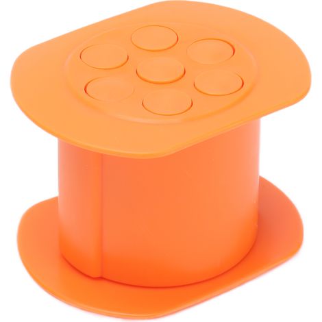 Machine à saucisses manuelle pratique en PP Cevapcici, facile à nettoyer et durable, idéale pour les amateurs de saucisses (orange). (1/5)